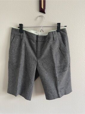 GAP Women’s Gray Wool Flat-Front Tailored Shorts